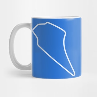 Knockhill Racing Circuit [outline] Mug